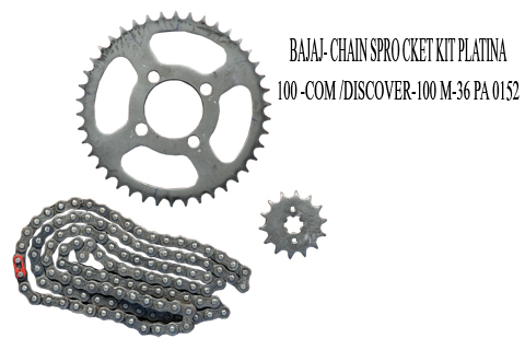 bajaj discover 100cc chain sprocket set price